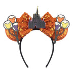 Nieuwste Mickey Mouse Oren Hoofdband Kid Adult Festival Party Pailletten Strik Haarband Vrouwen Baby Girl Party Haar Accessories