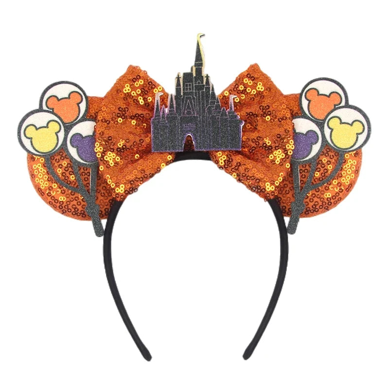 Nieuwste Mickey Mouse Oren Hoofdband Kid Adult Festival Party Pailletten Strik Haarband Vrouwen Baby Girl Party Haar Accessories