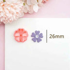 Flowers/Love Soft Ceramic Earring Mold Polymer Clay Cutter DIY Handmade Jewelry Pendant Quick Modeling Cutting Ceramic Tool