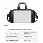 Sports Gym Bag, Large Capacity Handbag,Portable Travel Duffel Bag, Multi-compartment with Shoes Storage,Perfect for Vacation,Gym