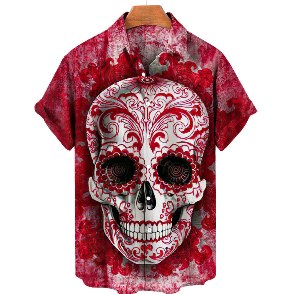 Men's Designer Hawaii Shirts Short Sleeve Collar Top Fashion Streetwear 3d Printed XS-5XL Hiphop Casual Vintage Clothing