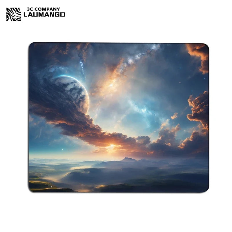 Galaxy Small Gaming Mouse Pad Deskmat Rubber Mat non-slip Anime Mousepad Pc Accessories Desk Protector Kawaii Cute Keyboard Pads