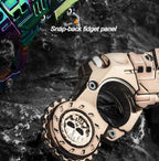 Shell-Ejecting Alloy Toy Pistol Set Stress Relief Fidget Sensory Toy Mini Finger Spinning Top EDC Desk Gadget Gift for Teen Boys
