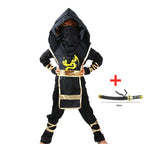 Boys Ninja Deluxe Costume with Kung Fu Toy Accessories
