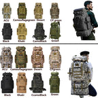 80L/100L  Mountaineering Bag Climb Bag Tactical Backpacks Large Backpack Outdoors Hiking Camping Travel Bags