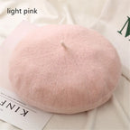 Autumn Winter Felt Beret Hats Women Fashion French Painter Hat Girls Trendy Solid Color Berets Ladies Multicolored Flat Cap