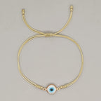 Go2boho New In Enamel Evil Eye Rope Friendship Bracelet Adjustable Women Men Kids Summer Jewelry