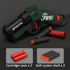 Mini S686 Shell Throwing Soft Bullet Launcher Toy Gun Airsoft Foam Bullet Blaster CS Outdoor Weapon Children Pistol