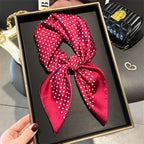 Bohemian Style Print Luxury Brand Silk Square Scarf Women Satin Shawls Neckerchief Wrap Scarves Bandana Hair Hjiab Floral