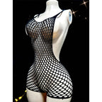 1PC Women Sexy Fishnet Beach Cover Up Hollow Out Bodycon Bodysuit See Through Summer Swimwear