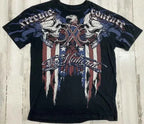 2000s American New Retro Casual Hip-Hop Gothic Print Women Clothing  Fashion T shirt Street Short Sleeved Men And Women Y2K Tops