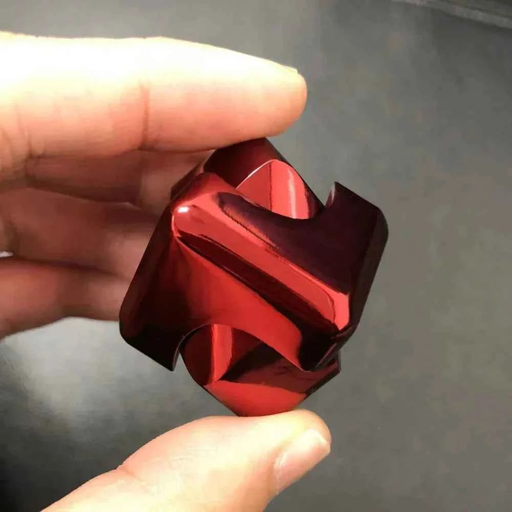 Metal Cube Rotating Fingertip Gyroscope Fidget Anti Stress Toys Adult Office Home Travel Portable Spinner Toys Christmas Gifts