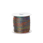 Metallic Beading Thread Cord – Rose Gold & Silver for DIY Jewelry