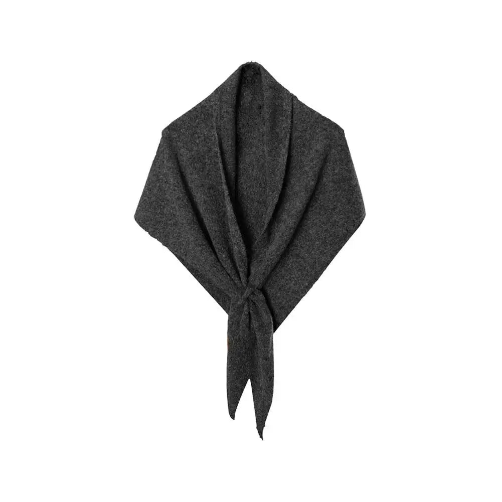 Autumn&Winter NEW Women's Neck Wrap Wool Blended Triangular Shawl Female Thickened Knitted Warm Shoulder