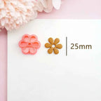 Flowers/Love Soft Ceramic Earring Mold Polymer Clay Cutter DIY Handmade Jewelry Pendant Quick Modeling Cutting Ceramic Tool