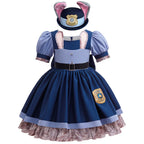 Girls Judy Hopps Bunny Police Costume Dress – Zootopia Outfit