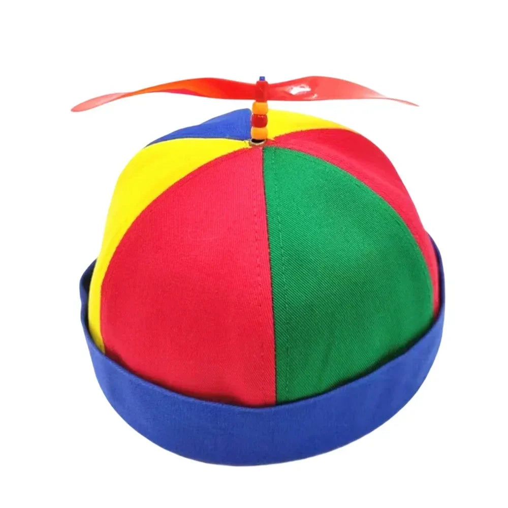 Bamboo Dragonfly Rainbow Sun Cap Funny Adventure Dad Hat Snapback Hat Helicopter Propeller Design for  Boys Girls Adult