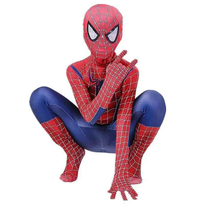 Kids Superhero Spider Costume Spandex Jumpsuit – Cosplay Bodysuit