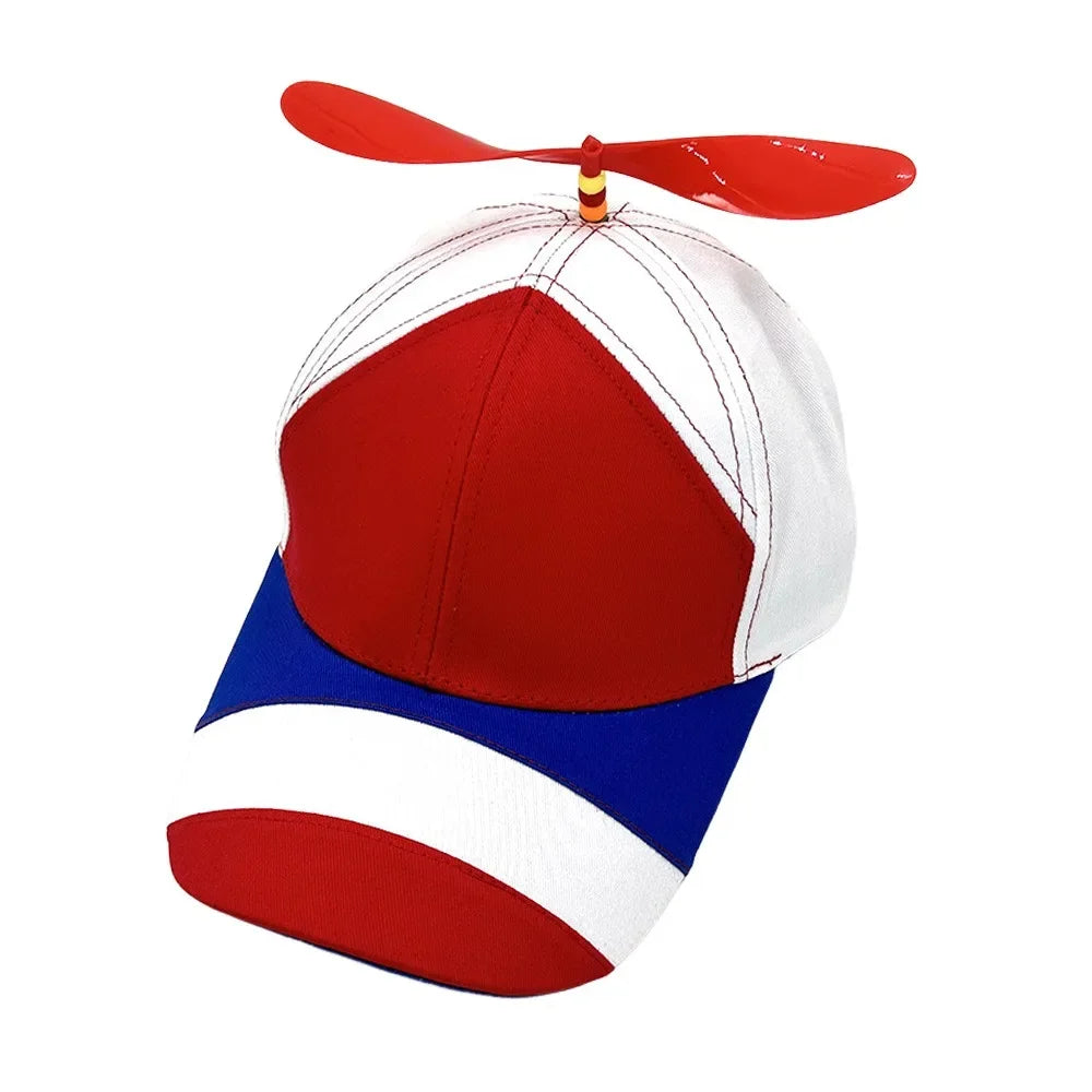 Bamboo Dragonfly Rainbow Sun Cap Funny Adventure Dad Hat Snapback Hat Helicopter Propeller Design for  Boys Girls Adult