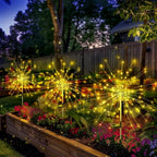 Solar Lights Outdoor Decorative Copper Wire 200 LED Firework Light Waterproof DIY Decorating Yard Garden Patio - Gardening Gifts