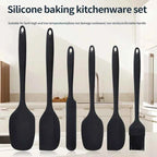6-Piece Silicone Kitchenware Set with Spatulas and Oil Brush Kit