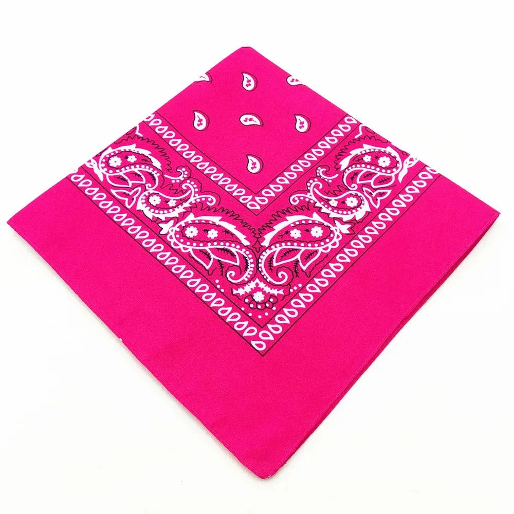 1/2/3/5PCs Unisex men women bandana hairband cowboy mens biker sports headwear wrist hairwrap single head wrap scarf