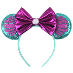 Nieuwste Mickey Mouse Oren Hoofdband Kid Adult Festival Party Pailletten Strik Haarband Vrouwen Baby Girl Party Haar Accessories