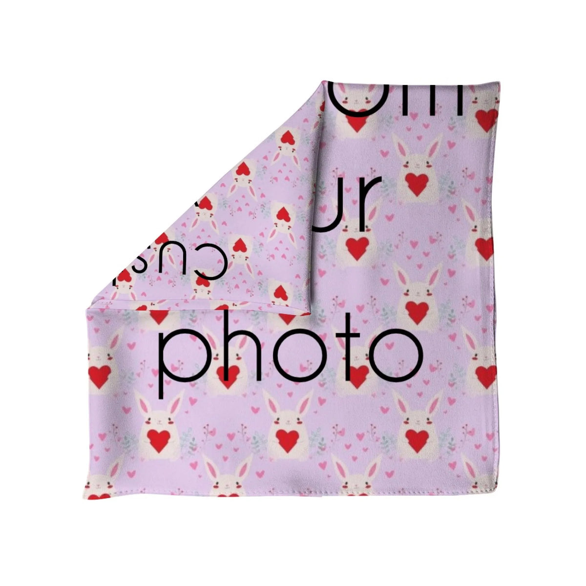 Personalized Luxury Silk Scarf for Women  Stylish Customizable Accessory