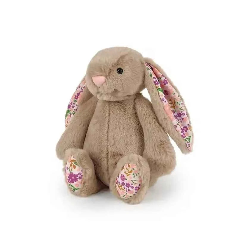 Bonnie Rabbit Plush Toy with Floral Ears Kawaii Stuffed Doll Soft Sofa Cushion Kids Birthday Gift Room Decor