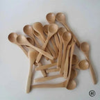 10pcs/Set Wooden Honey Spoon Ecofriendly Household Tableware Bamboo Kitchen Condiment Scoop Coffee Spoon Dessert Spoon Teaspoon