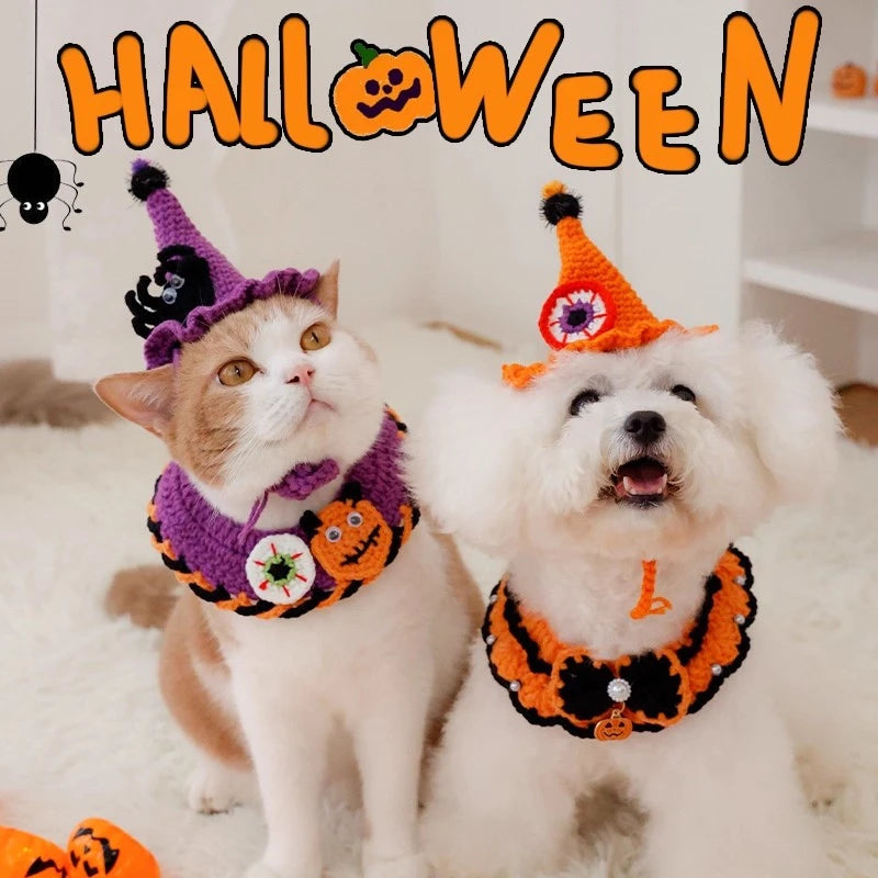 Halloween Cat Collar – Scarf Costume for Pets