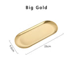 Stainless Steel Gold Dining Plate Dessert Plate Nut Fruit Cake Tray Snack Kitchen Plate Western Steak Kitchen Plate Dish