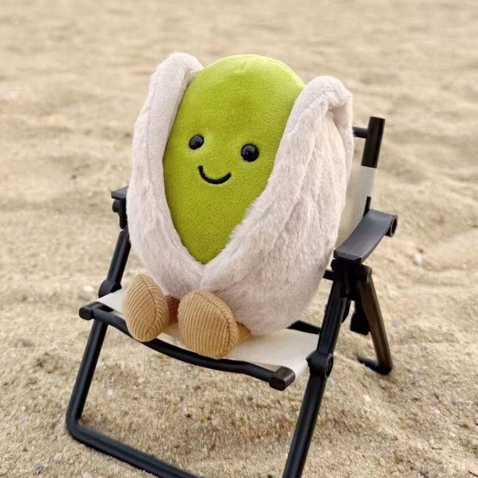 12cm Pistachio Nut Plush Toy – Cute Stuffed Doll for Home Décor, Living Room, and Birthday Gifts