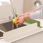 Silicone Sink Splash Guard – Waterproof Non-Slip Sink Baffle with Suction Cups