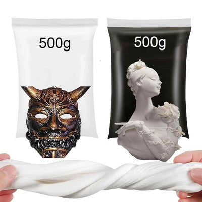 500g Air Dry Clay Foam Modeling Clay, Soft Squishy Molding Clay, Moldable Clay for Kids Adults, Arts & Crafts Project Slime