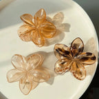 3Pcs/18Pcs Egg Flower Hair Clips Gradient Candy Color Flowers Suitable for Daily Backcombed Ponytail Shark Clip Hair Accessories