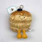 Golf Ball Plush Keychain, Grape Keychain, Jellyfish Plush toy, Hippopotamus, And Plush Elephant JC Bag Keychain