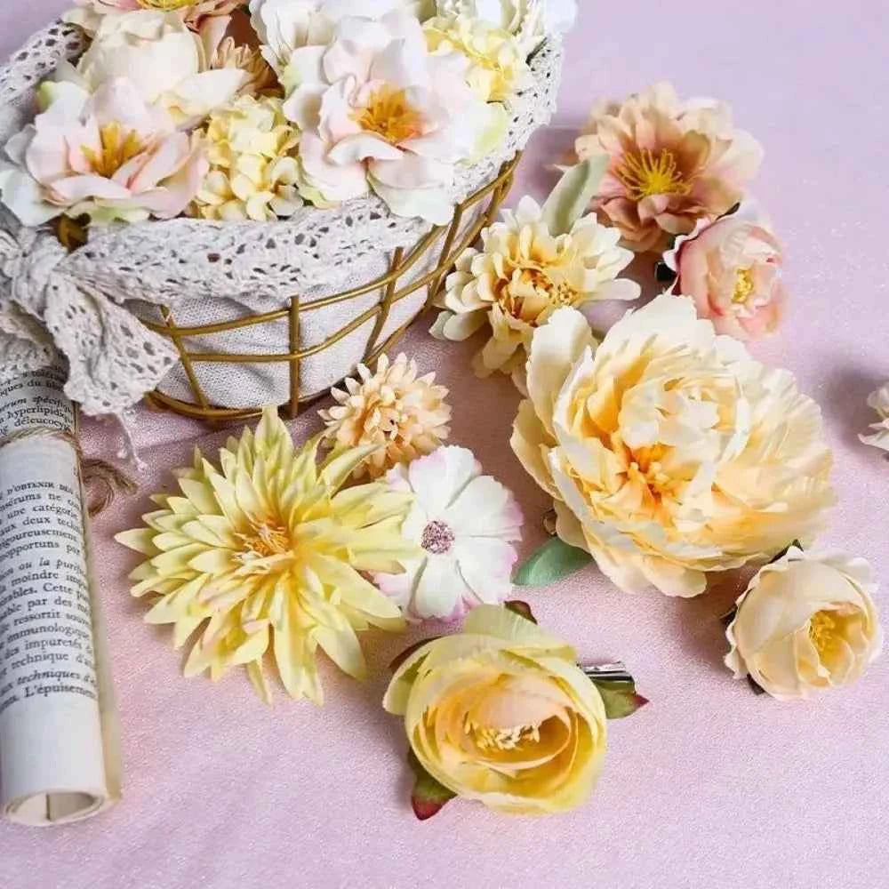 3/21Pcs Artificial Rose Flower Head Fake Flower For Home Room Decor Wedding Decoration DIY Garland Bouquet Christmas Accessories
