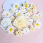 3/21Pcs Artificial Rose Flower Head Fake Flower For Home Room Decor Wedding Decoration DIY Garland Bouquet Christmas Accessories