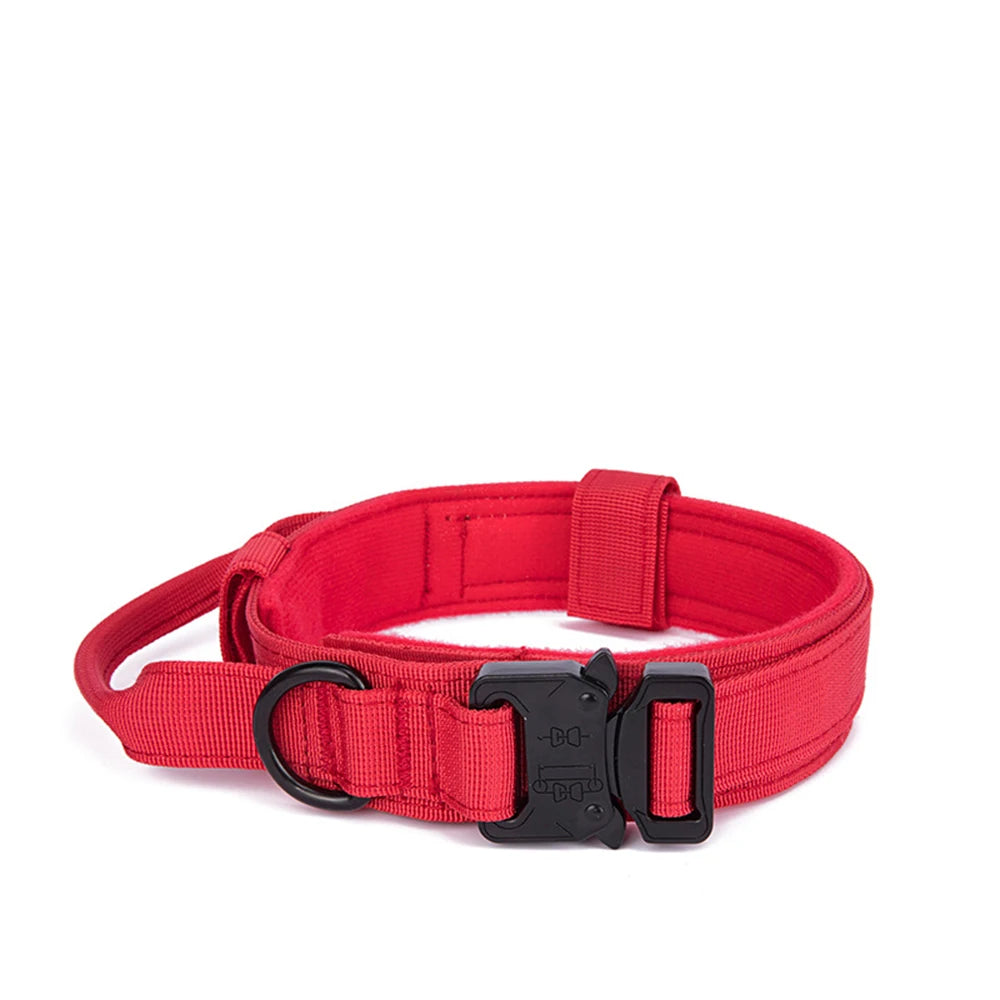 Pet Dog Collar Leash Set Nylon Material Durable Dog Collar Reflective Leash Pet Tactical Training Dog Collar Large Dog Leash Set - WTN Essentials 