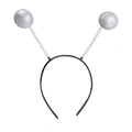 Alien Antenna Headband MartianHeadband Alien HeadBopper Halloween Alien Headband Metallic MartianAntenna Headband
