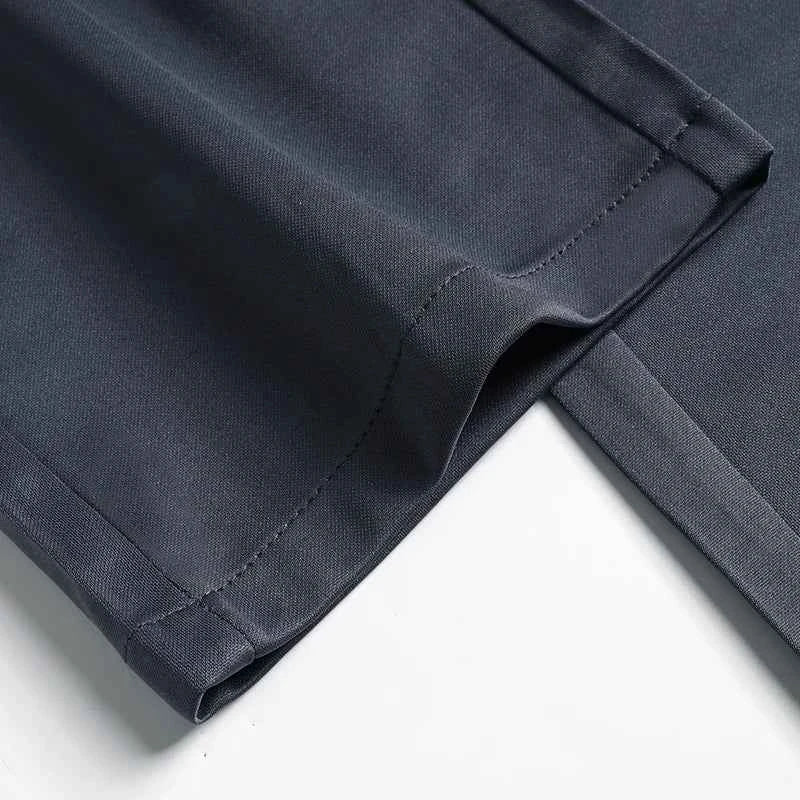 29-42 Men's Summer Pants Thin Straight Stretch Casual Pants with No Trace No Ironing Fabric Silky and Cool Feeling