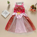 Kids Princess Costume Dress – Elsa, Anna, Jasmine & Moana Outfit