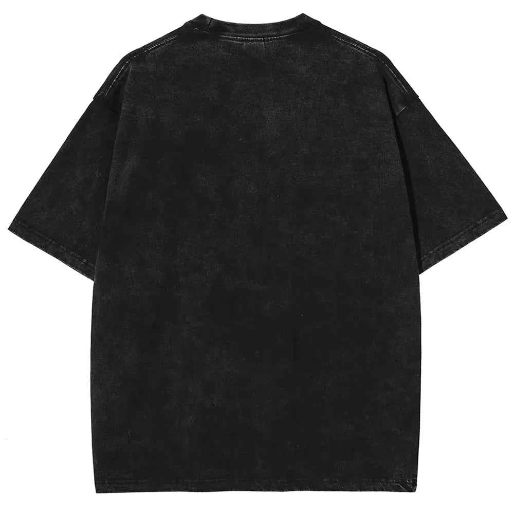 Yami Sukehiro Graphic Tshirt Black Clover Manga Cotton T-shirt For Men Short Sleeve Clothing Oversized Tee Male Washed T Shirt