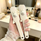 Miffy Foldable Hair Brush Cute Rabbit Portable Anti-static Comb Scalp Massage Detangling Travel Hair Styling Tool for Girls