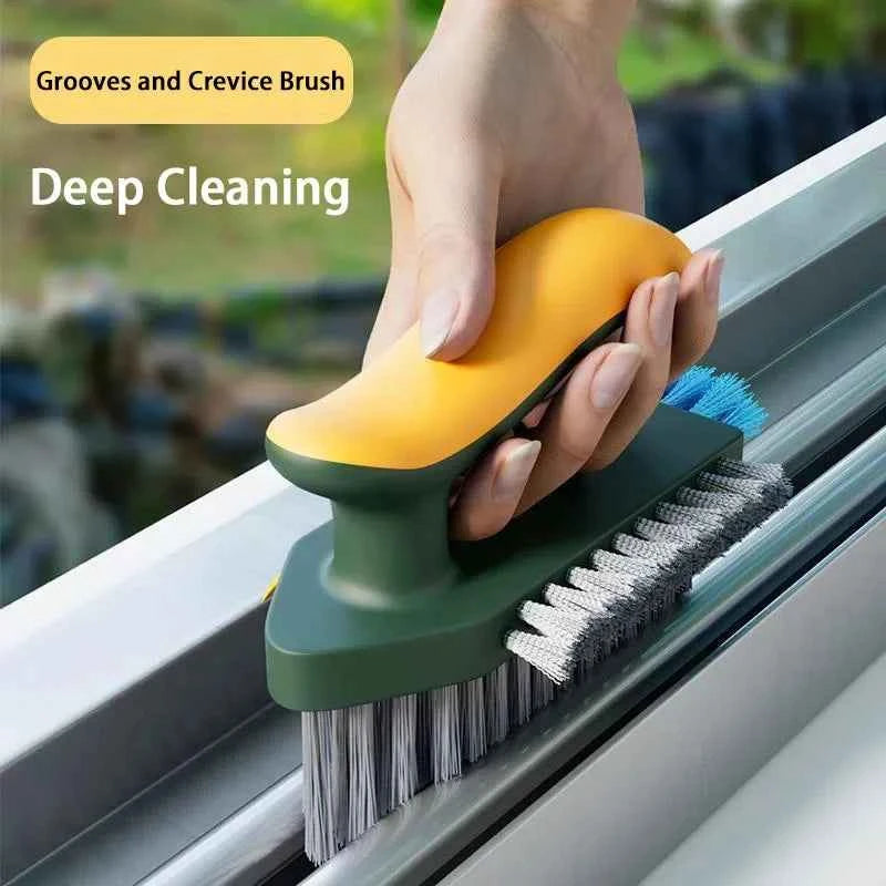 4 in 1 Squeegee Brush For Gap Groove Cleaning Tool Glass Scraper Kitchen Bathroom Floor Tire Cleaner Brushes Home Cleaning Brush