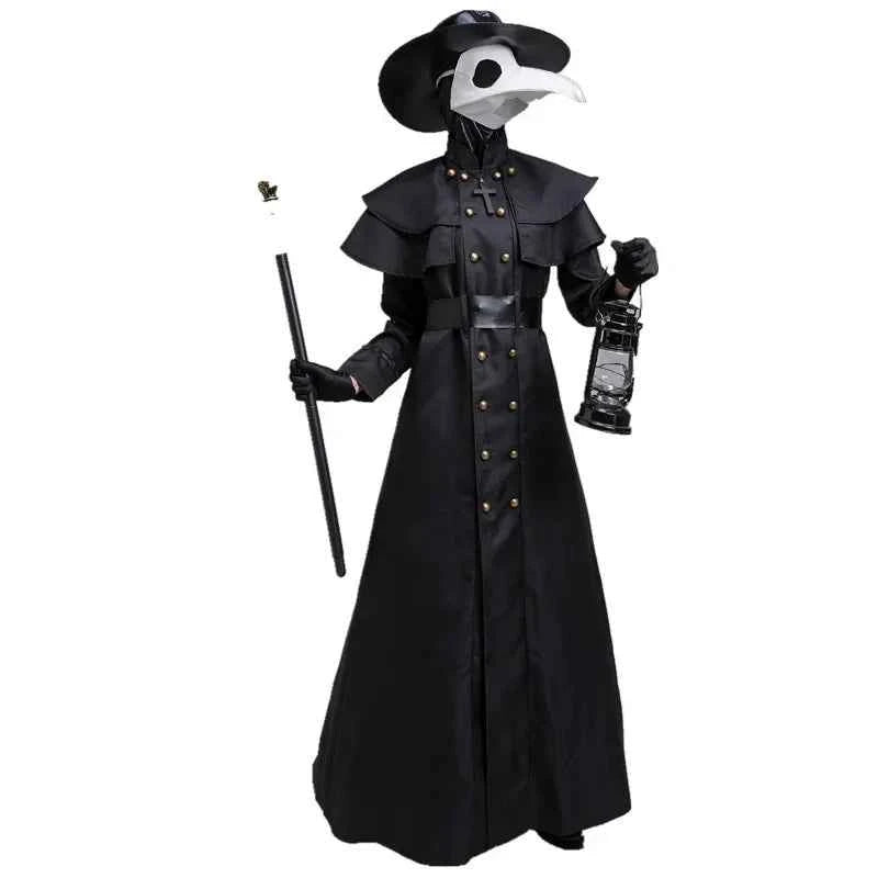 Plague Doctor Costume – Medieval Hooded Robe Cosplay Set