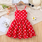 Children Baby Girls Lace Up Sling Summer Dress Princess Sleeveless Suspenders Dresses For 1-10 Years Cool Ventilated Kid Clothes