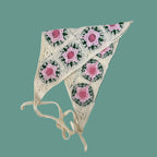 Elegant Knitted Triangle Scarf Headband for Women Fashion Girl Strawberry Versatile Pattern Hair Band Hair Accessory