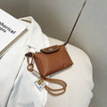 Hot Selling Exquisite Fashion Mini Handbag Wallet Simple Solid Color Ins Korean Style Storage Makeupbag Girl Women Birthday Gift